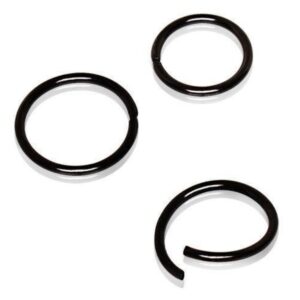Piercing Jewellery Hoop/Ring Black Seamless Infinite Hoop