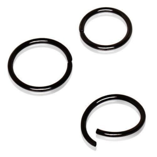 Piercing Jewellery Hoop/Ring Black Seamless Infinite Hoop