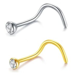 Nostril Piercing Stud with Diamond